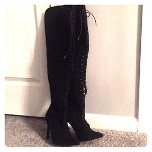 Thigh High Black Boots